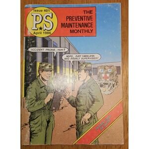 PS The Preventive Maintenance Monthly Magazine April‎ 1986 Issue 401 GOOD
